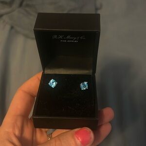 Blue Topaz Earrings